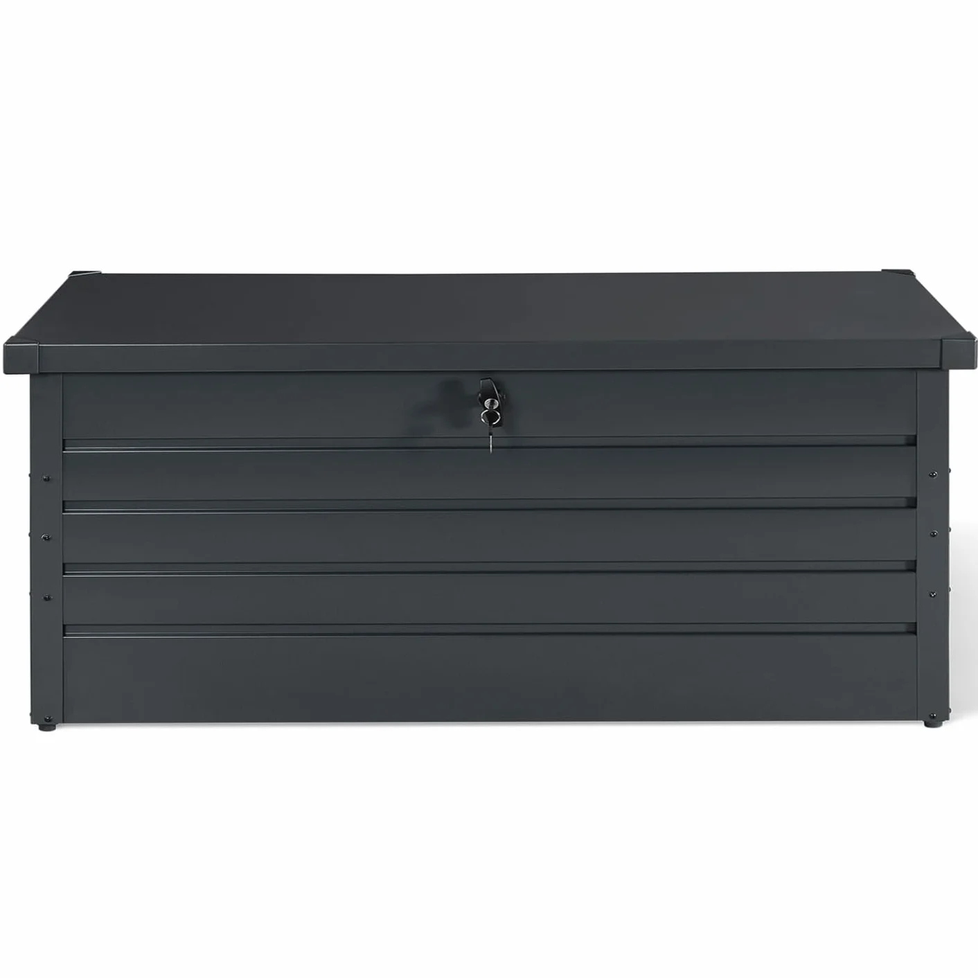Coffre de Rangement Métal Verrouillable 600L 165x70x63 cm Gris Anthracite