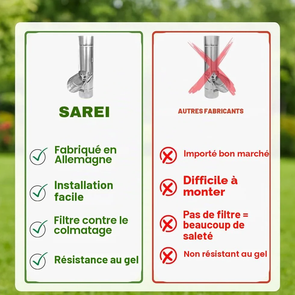 SAREI Kit pluie NW 100 aluminium Zinc