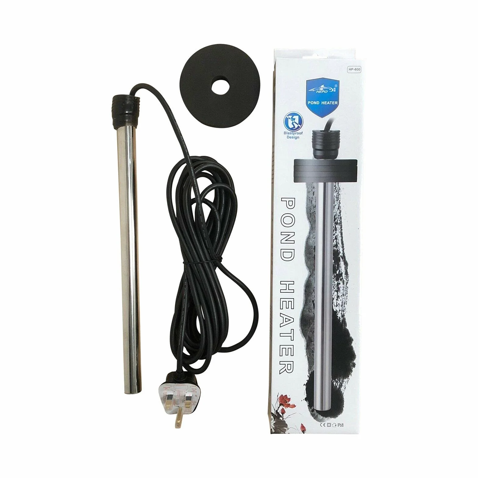 Hepo Chauffe-bassin flottant pour carpes koï 150 W