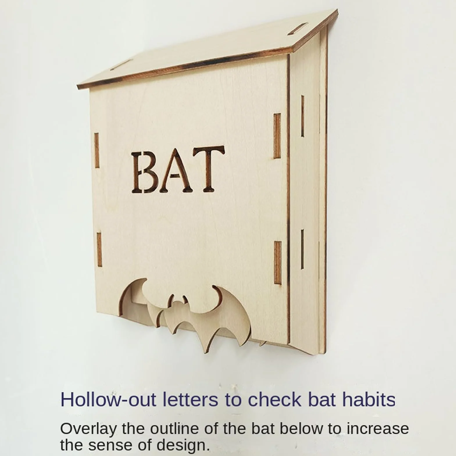 Abri en Bois pour Chauves-Souris Gîte d'Extérieur pour Jardin