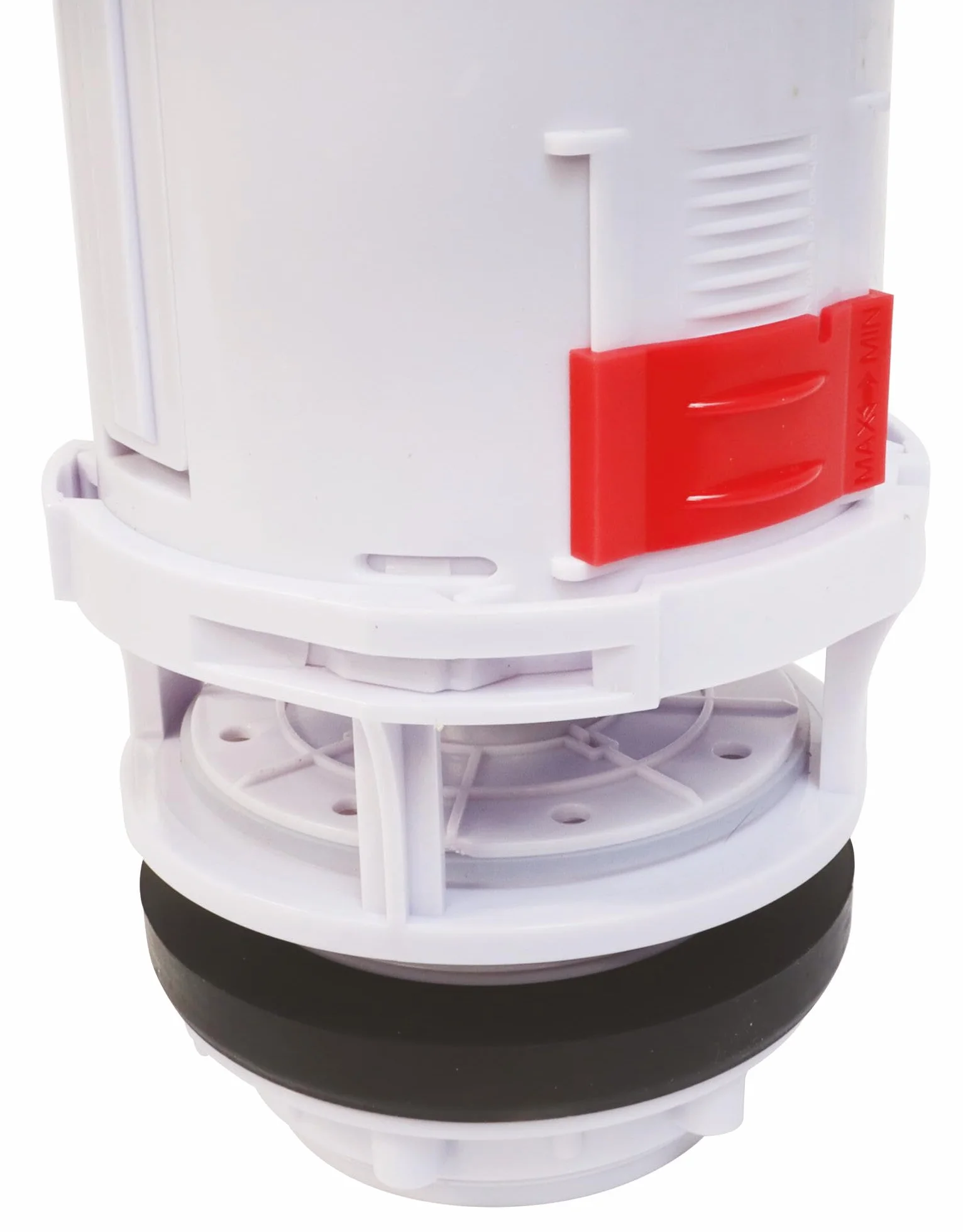 SOMATHERM FOR YOU, Chasse d'eau WC à étrier double poussoir auto-ajustable, réglable de 190 à 300 mm, pour chasses de 3 ou 6 litres, joint silicone anti-calcaire, taille universelle, couleur blanche