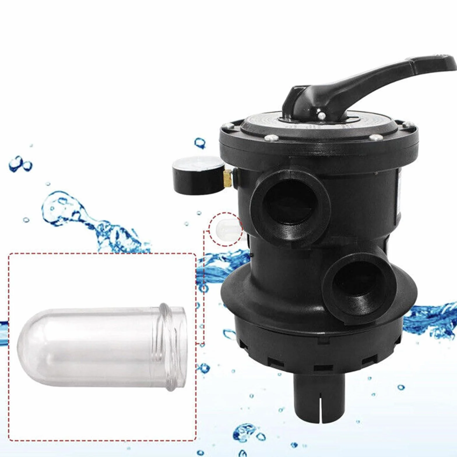 Pentair Vari-Flo Control Multiport Valve 1-1/2" FIP Top Mount