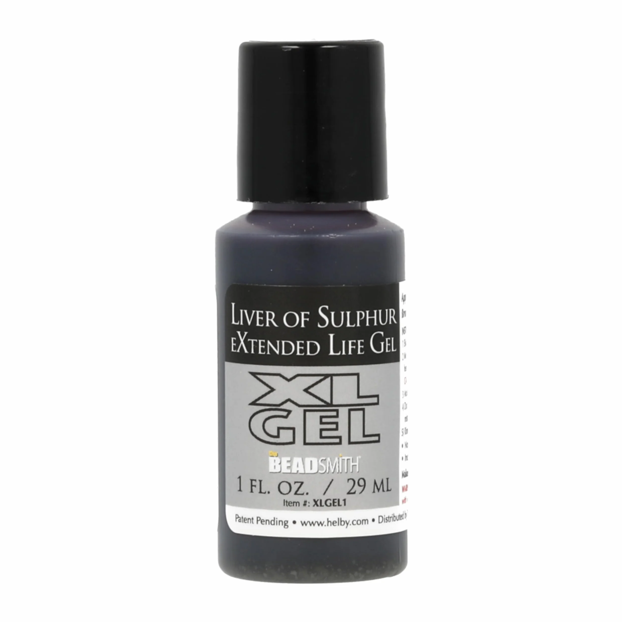The Beadsmith Gel XL, Liver of Sulfur Extended Life Gel, flacon de 29 ml, appliquez une finition patinée sur l'argent, le cuivre et d'autres métaux pour un look oxydé sur les projets d'art et de
