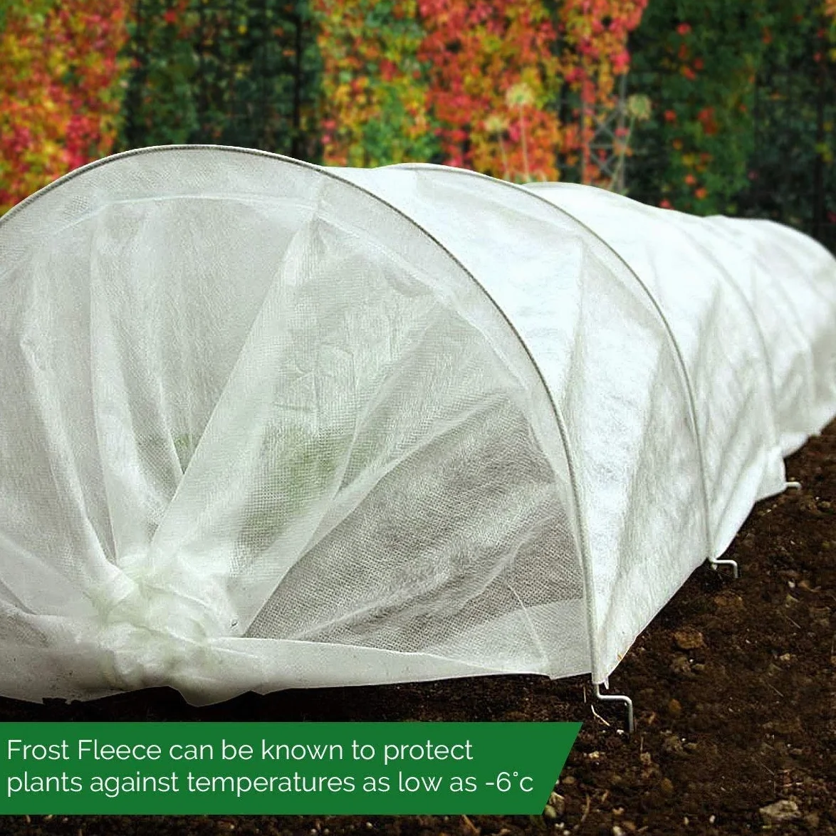 KAHEIGN Polaire De Protection Contre Le Gel Des Plantes 30gsm Tissu Antigel Végétal Jardin 2x10M