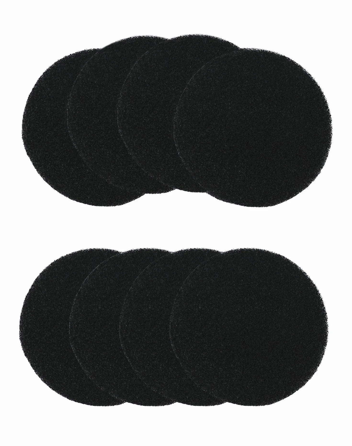 Filtres Compost Ronds Charbon Actif 8 Pièces pour Poubelles Jusqu'à 17 cm