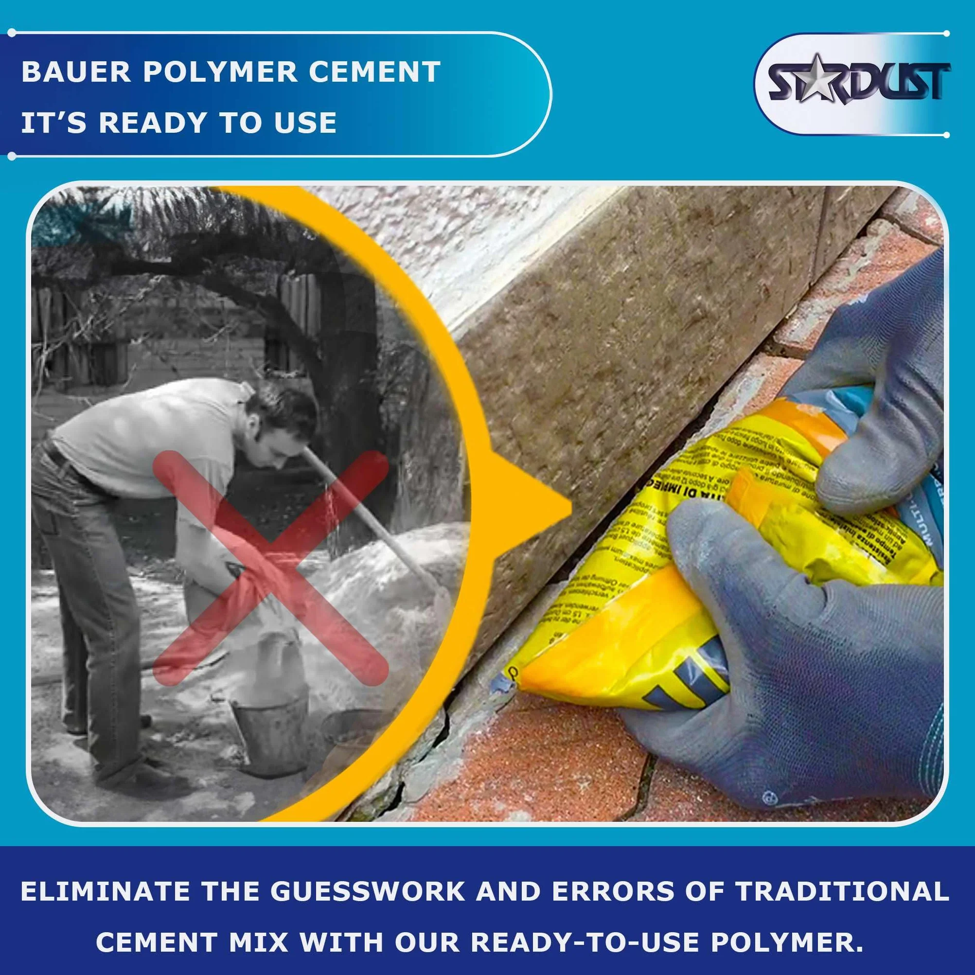 Resolv :: Bauer PolyCem – Ciment Polymère Prêt à l’Emploi, Gris