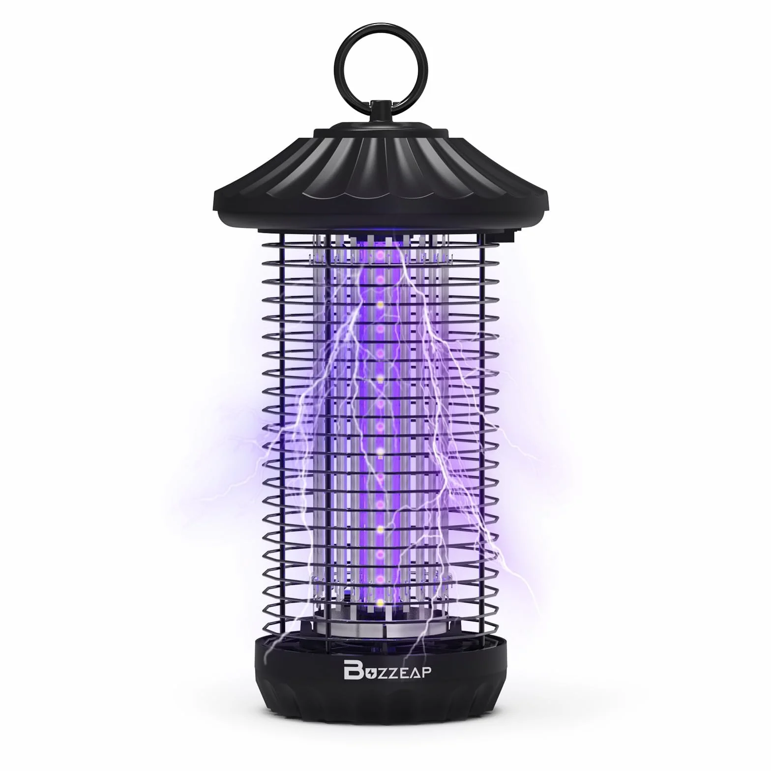 Lampe Anti Moustique 3800V UV Tue Mouche Électrique IPX4 Tueur d'Insectes Portée 150-200 m² Intérieur Extérieur
