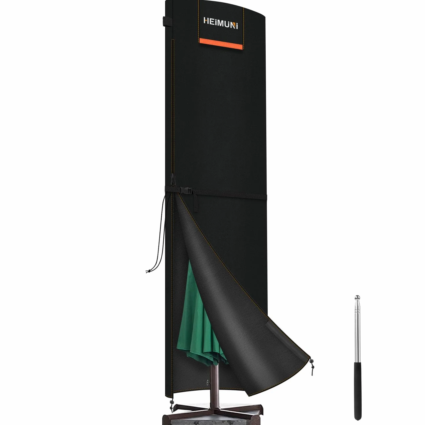 Housse Parasol Déporté Imperméable Anti-UV 3m 4m 5m 295x80x80cm