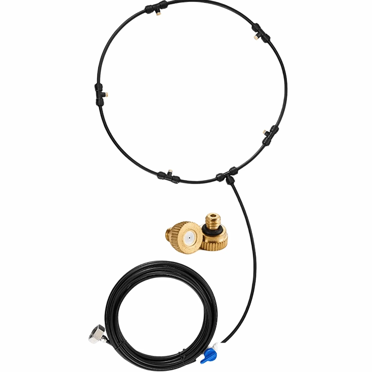 Brumisateur en Cuivre Atomisé Basse Pression 6m Lot de 6 pour Patio Jardin