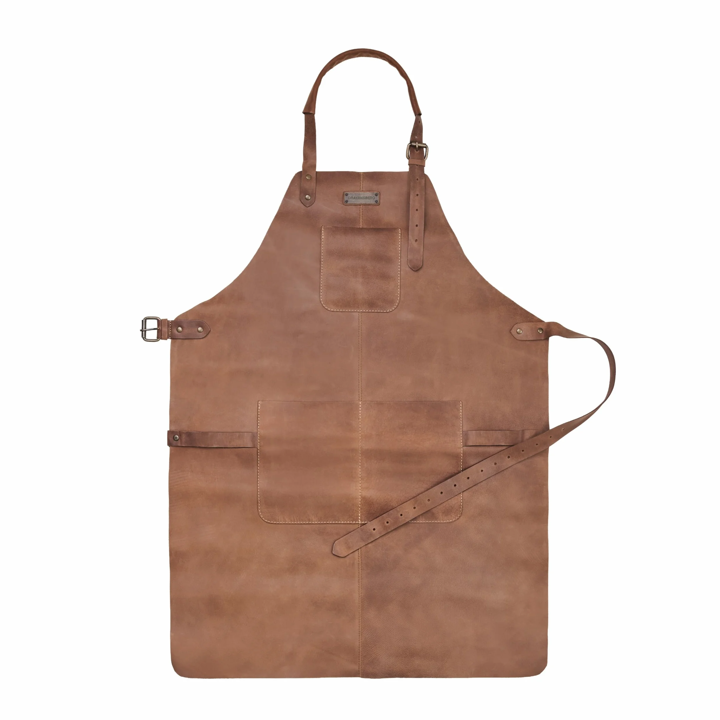DRAKENSBERG Tablier de barbecue Bob professionnel pour BBQ gastro bar barista hommes fait main