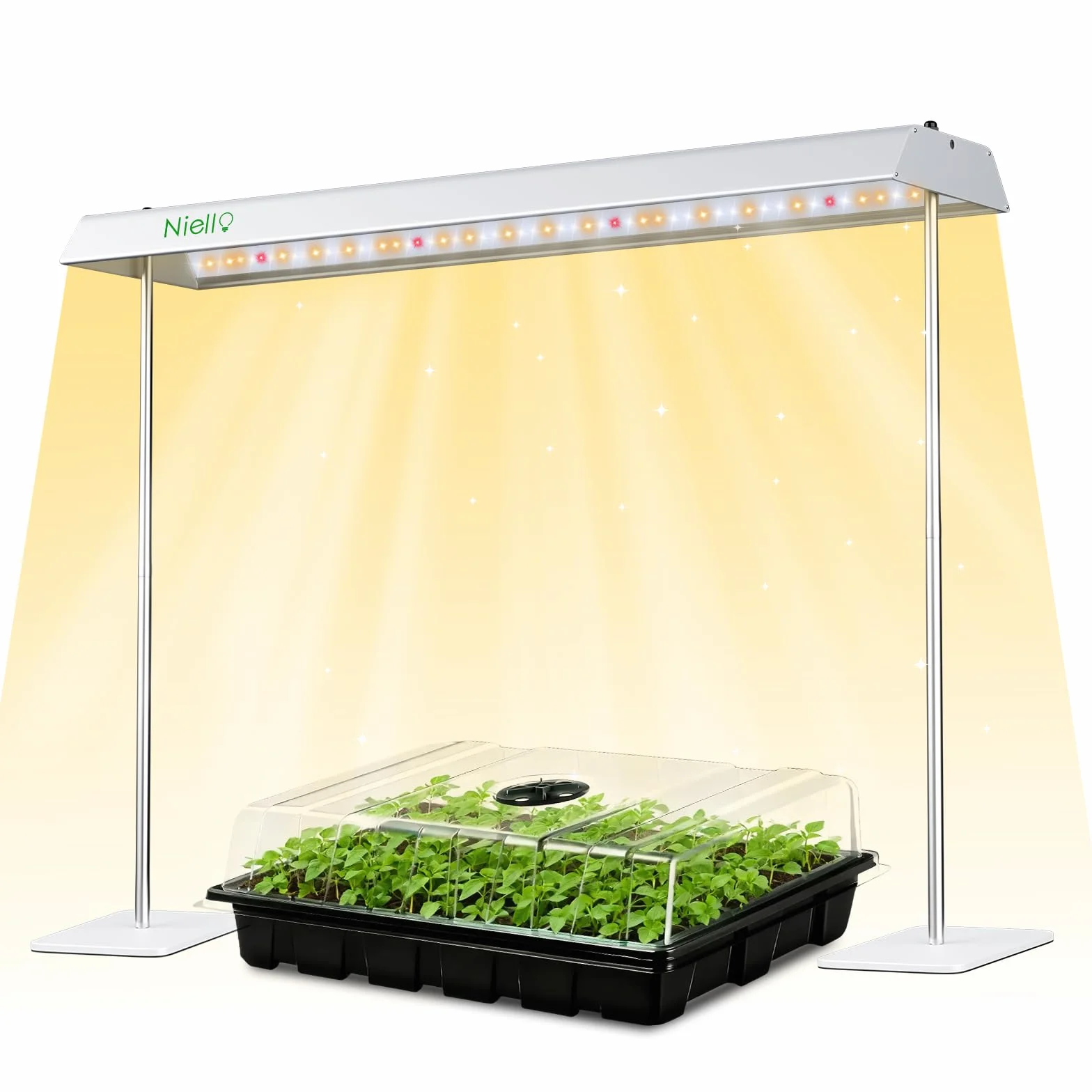 Niello Lampe de Croissance 60W Spectre Complet Haute Puissance pour Plantes d'Intérieur