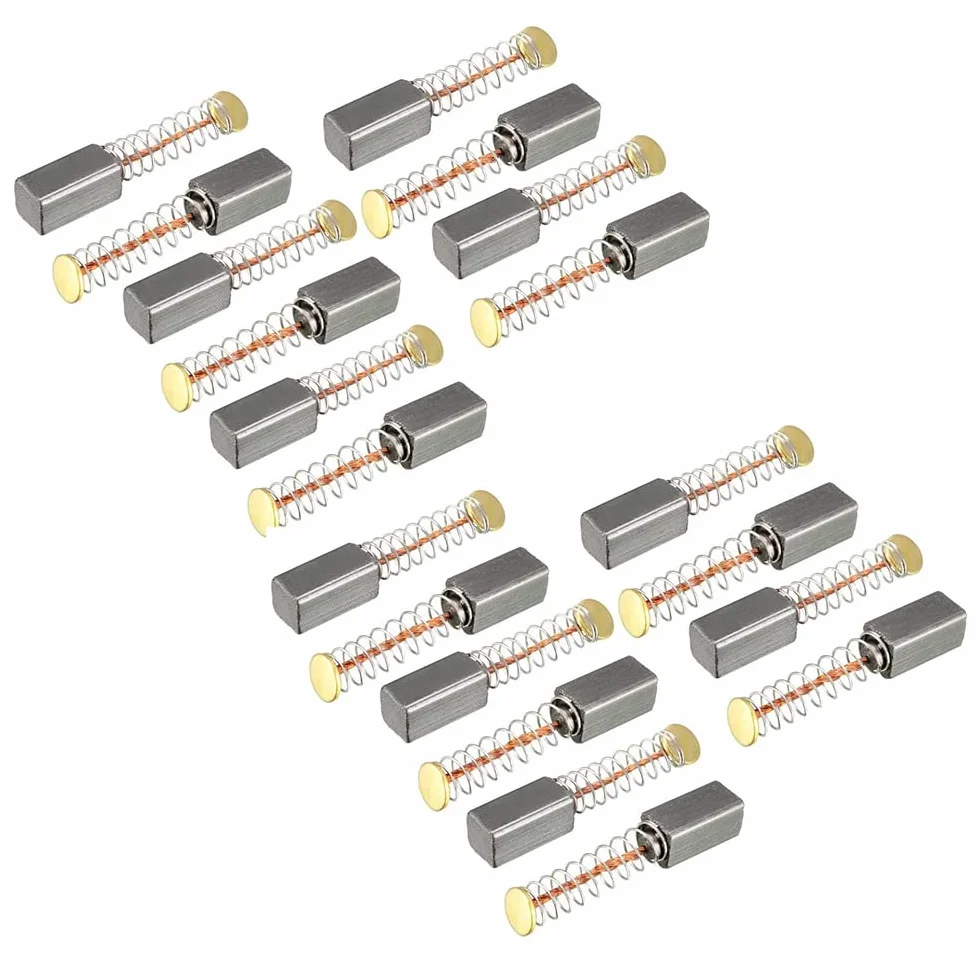 Lot de 20 balais de charbon de rechange pour moteurs électriques 13 x 8 x 5 mm
