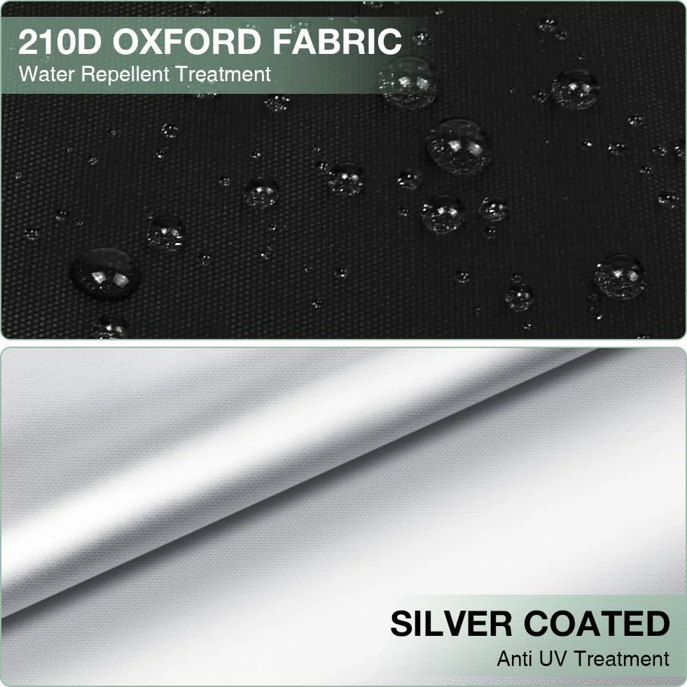 Ainiv Housse Parasol en Tissu Oxford 210D avec Mât Télescopique et Fermeture Éclair, Housse de Protection Imperméable Coupe-Vent Anti-UV