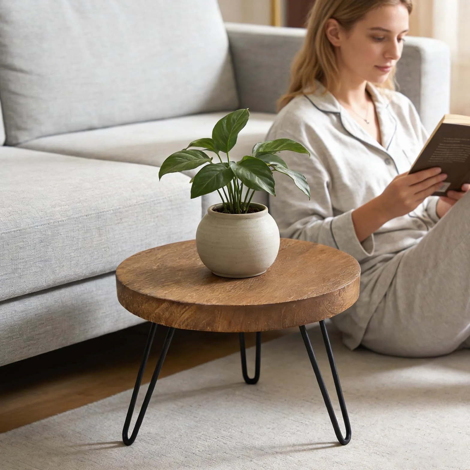 Support pour plantes en bois, tabouret de fleurs, banc de fleurs intérieur extérieur, étagère à plantes