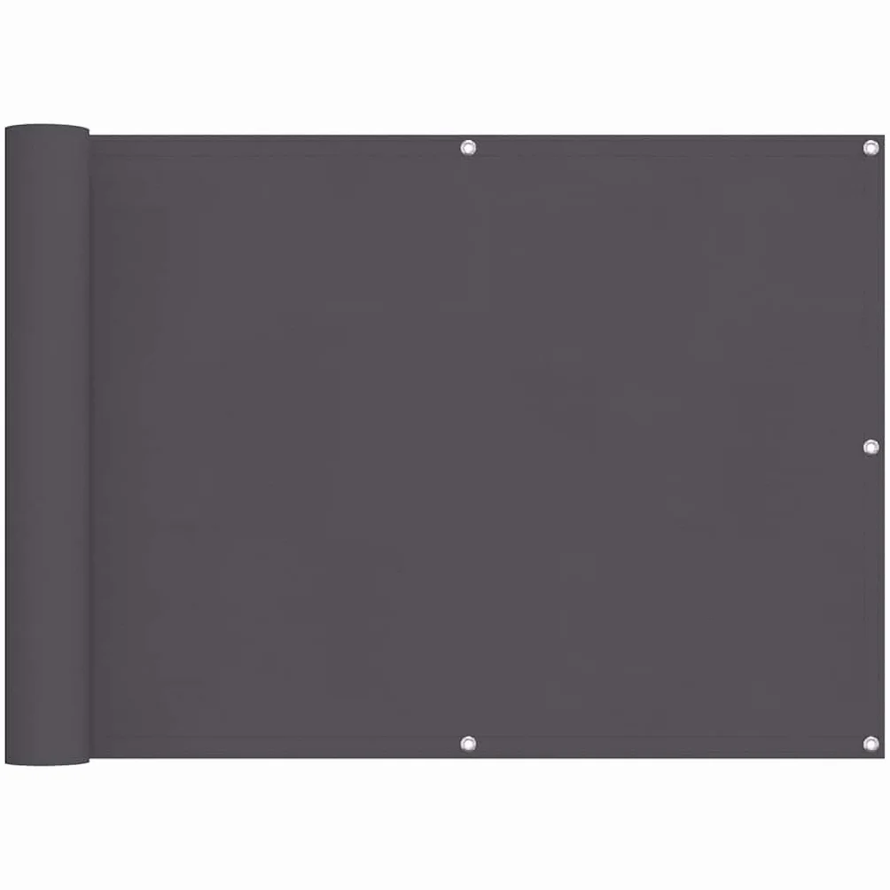 vidaXL Brise-Vue Balcon Anthracite 75x300 cm Tissu Oxford Store Jardin