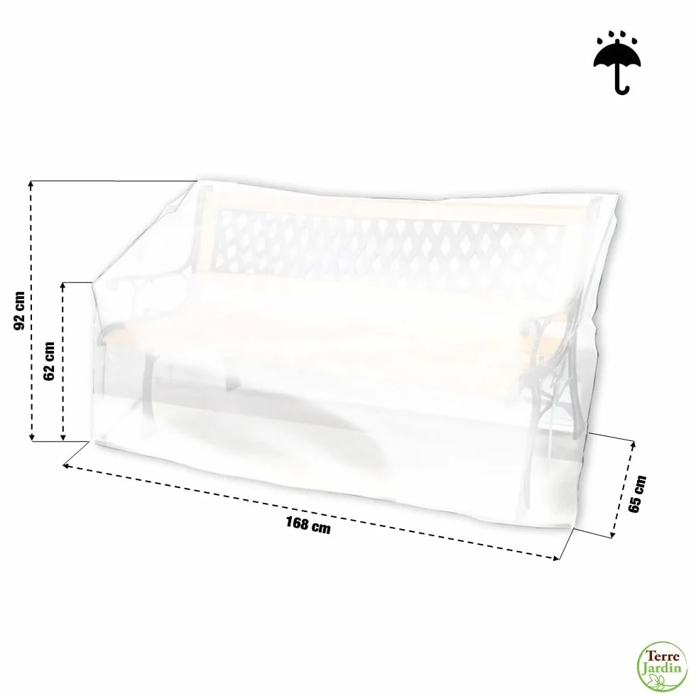 Housse de Protection pour Banc de Jardin