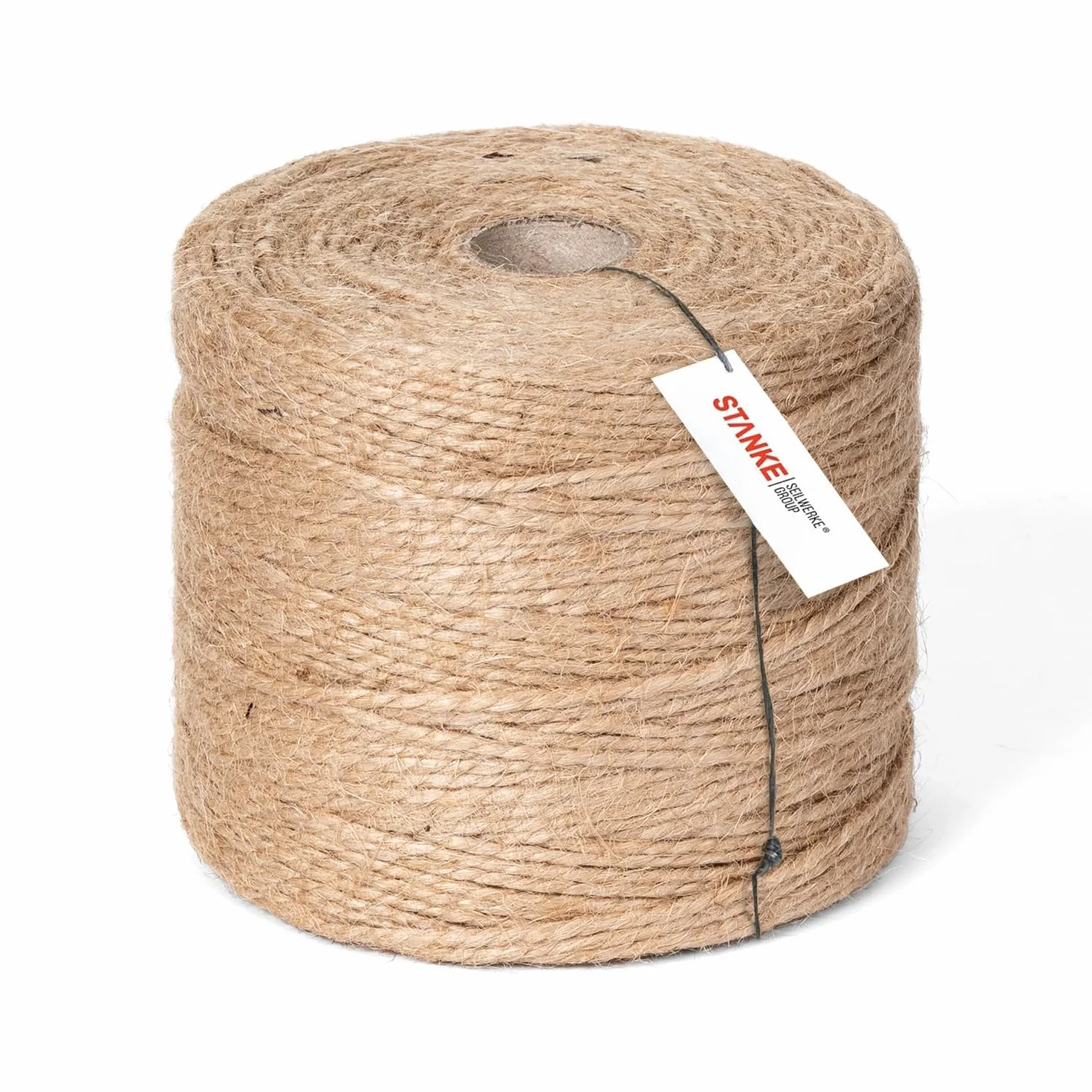 Seilwerk STANKE Corde de Jute Fibres Naturelles enroulées gréement la rambarde de sécurité 1mm 50m