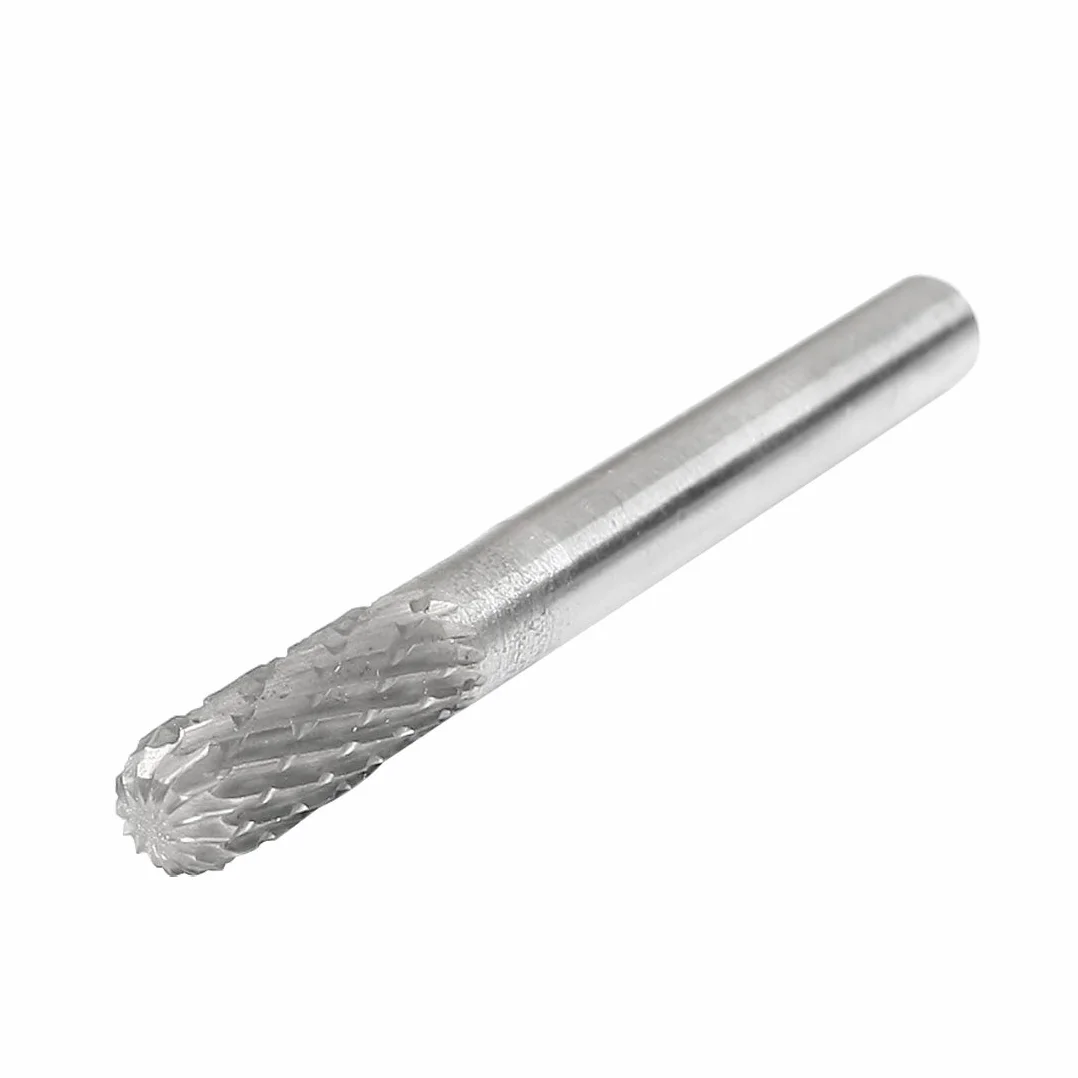 sourcingmap Fraise Rotative lime cylindrique en carbure de tungstène à double coupe de 6 mm x 16 mm