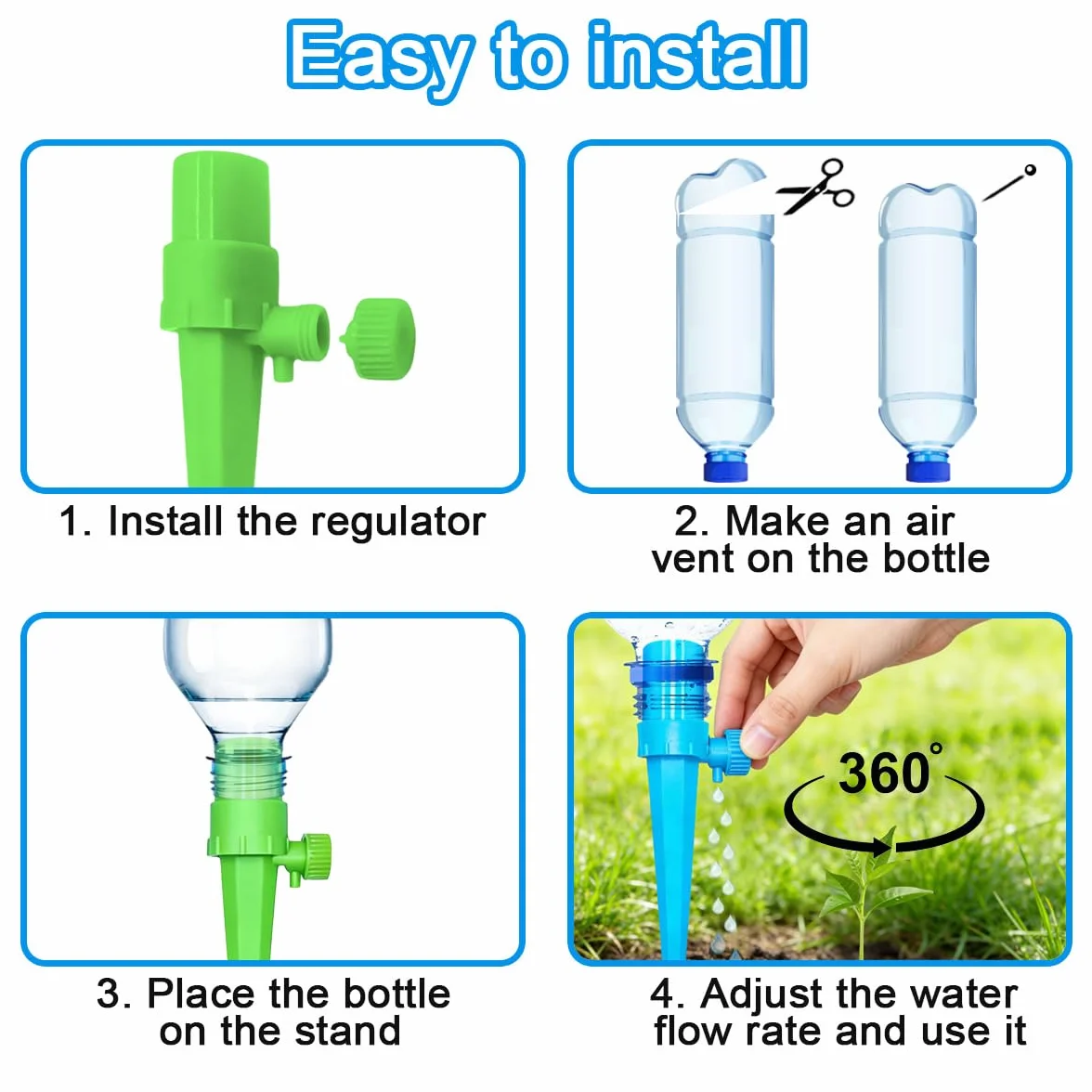 Kit Irrigation Goutte à Goutte 32 Pièces, Arrosage Automatique Réglable pour Plante Intérieur
