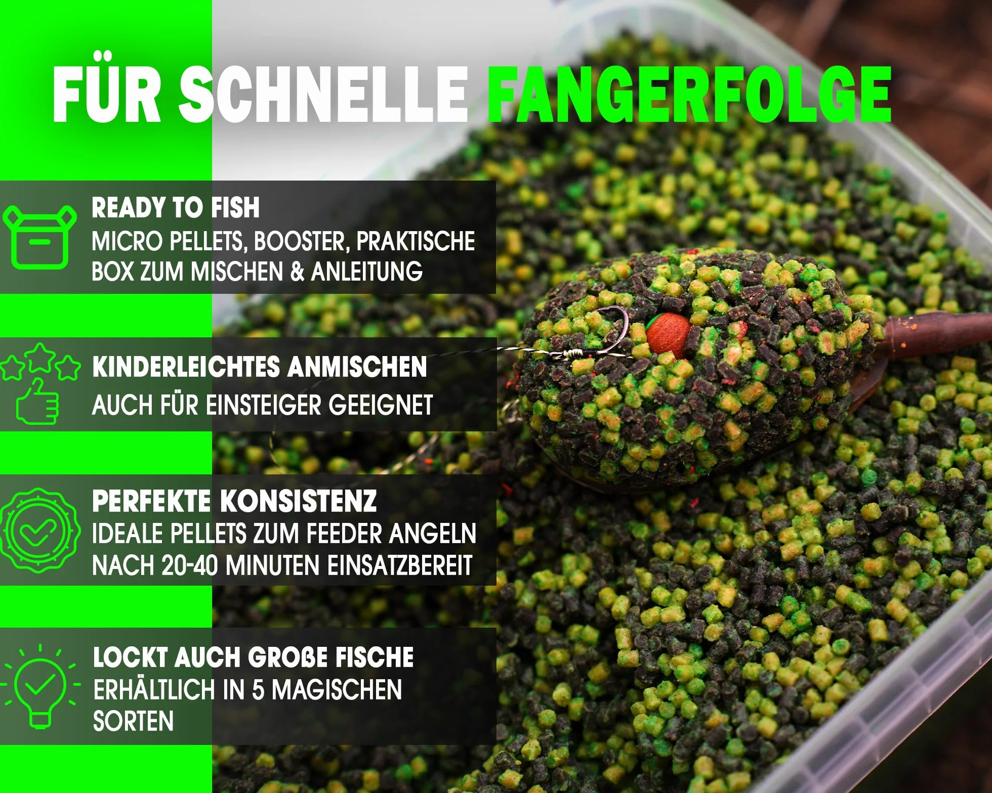 Angel-Berger Magic Baits Méthode Feeder Pellet Box Set