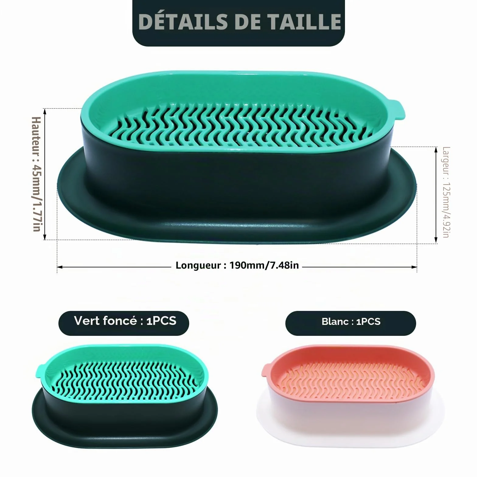 Bacs à Germer pour Herbe à Chat Fraîche, Plastique 2 Pièces
