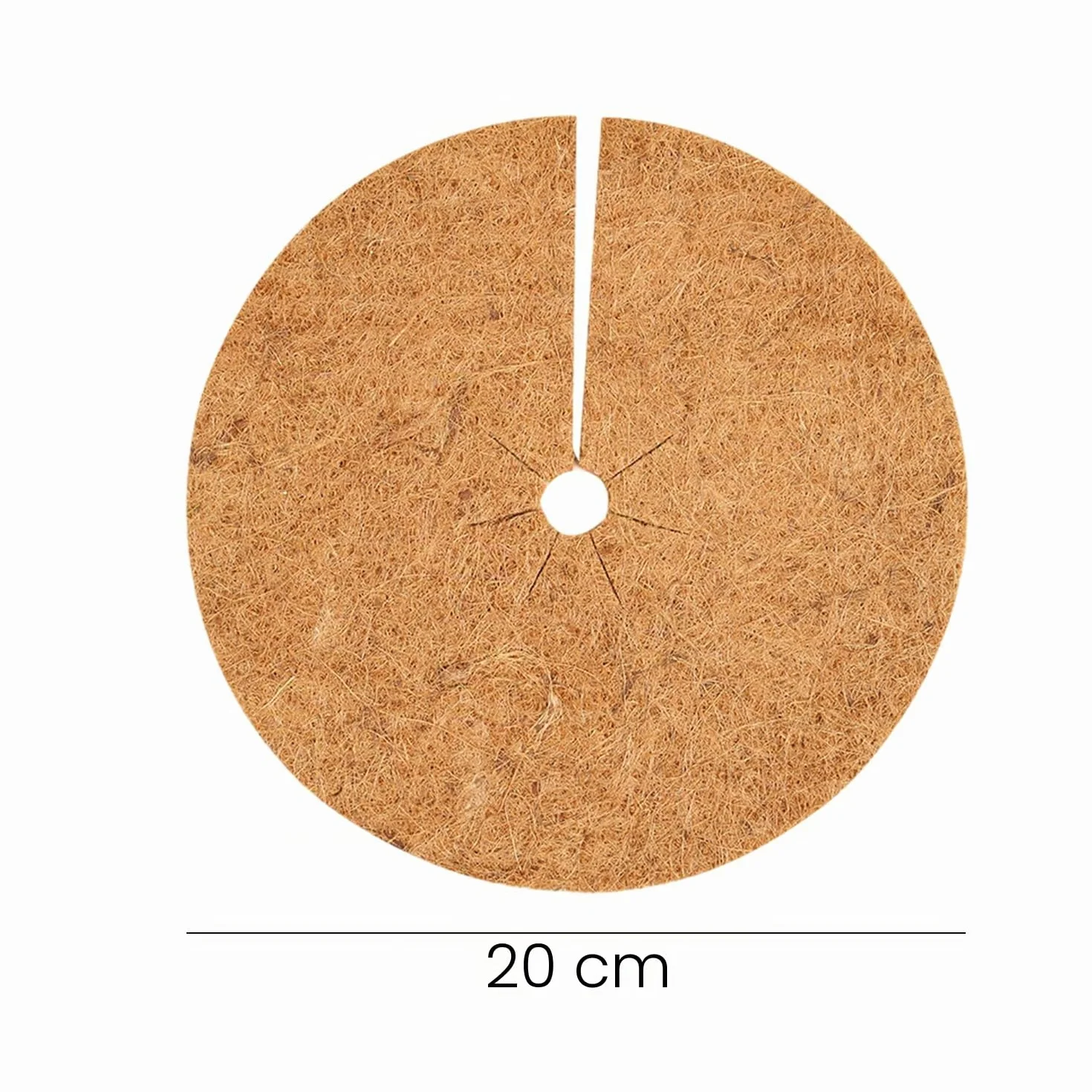 Lot de 4 housses de protection en noix de coco 20 cm pour pots de fleurs antigel extérieur