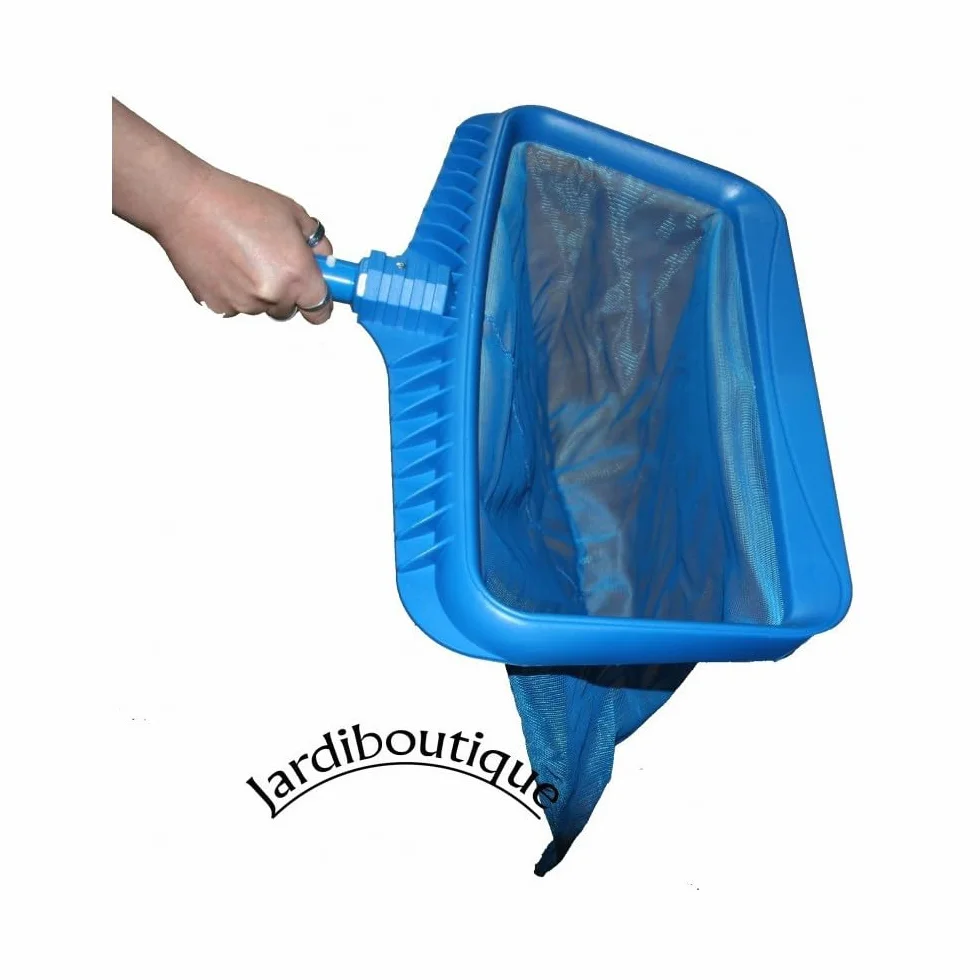 Epuisette de Fond de Grande Capacité pour Piscine Bleu