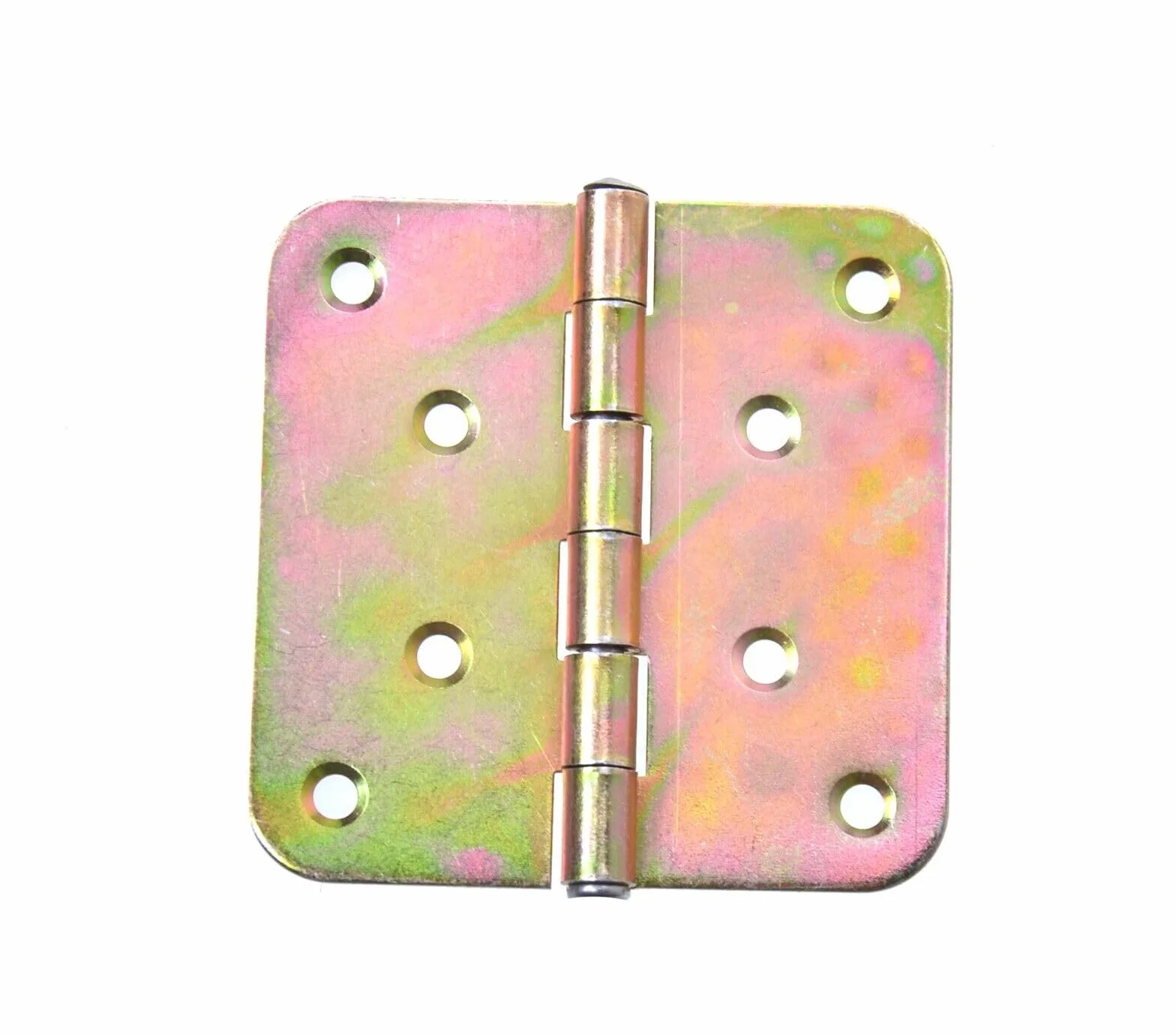 Lot de 2 charnières de porte roulées demi-largeur - Différentes tailles et quantités - Charnière pour meubles de maison (2 pièces, 80 x 80 mm)