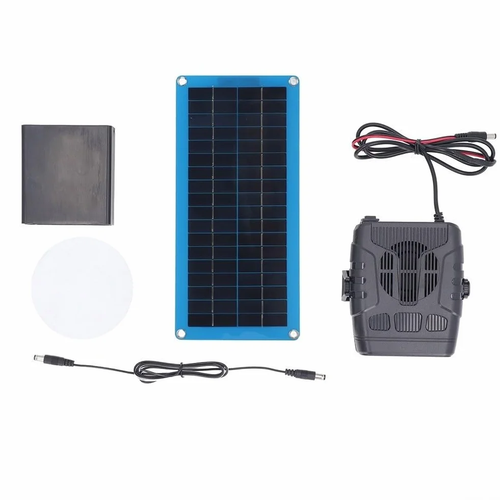 Chauffage à panneau solaire 60W portable pour poulailler, niche et serre