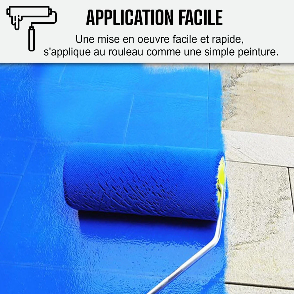 ARCANE INDUSTRIES Peinture carrelage cuisine & salle de bain, résine bi-composante : Arcapoxy carrelage - 1 kg (jusqu'à 10 m² en 2 couches) Blanc Crème - RAL 9001