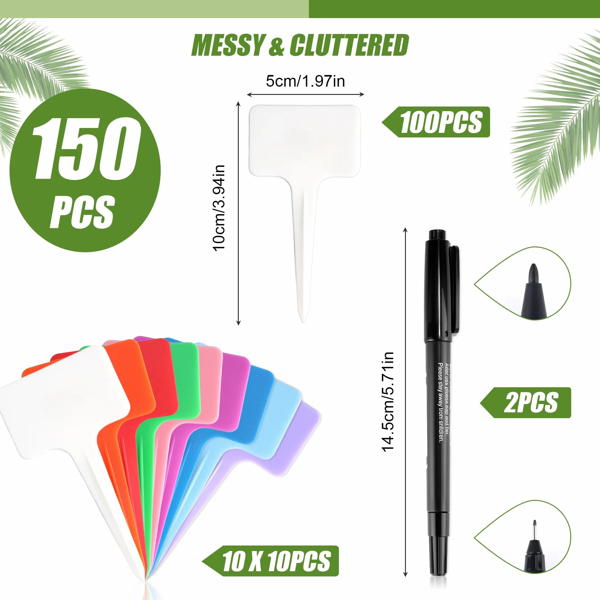 Étiquettes pour Plantes 200 Pièces, Accessoires Jardinage Étanche, Étiquette Plastique Semis Réutilisable