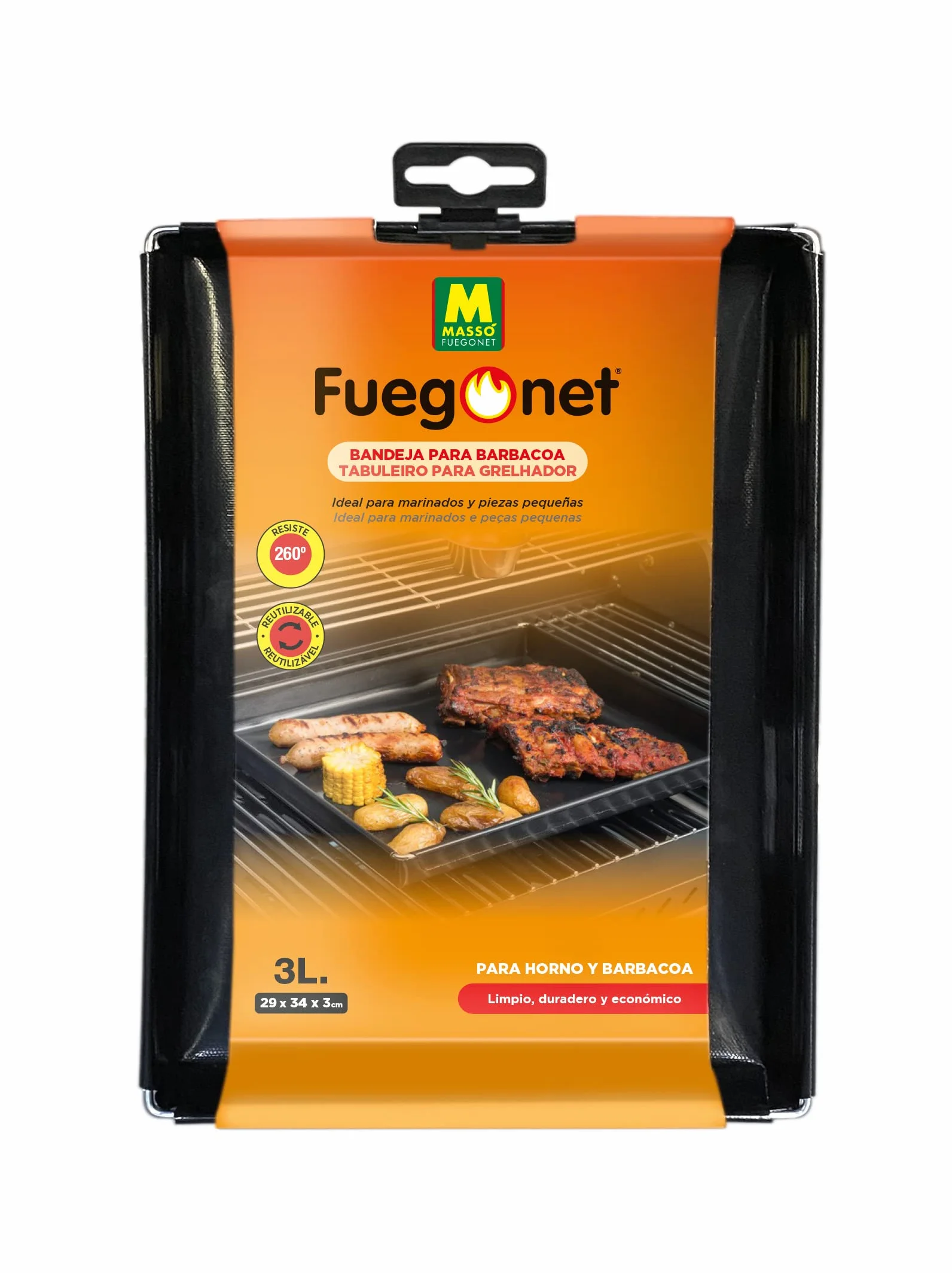 FUEGO NET Plateau 3 L Barbecue