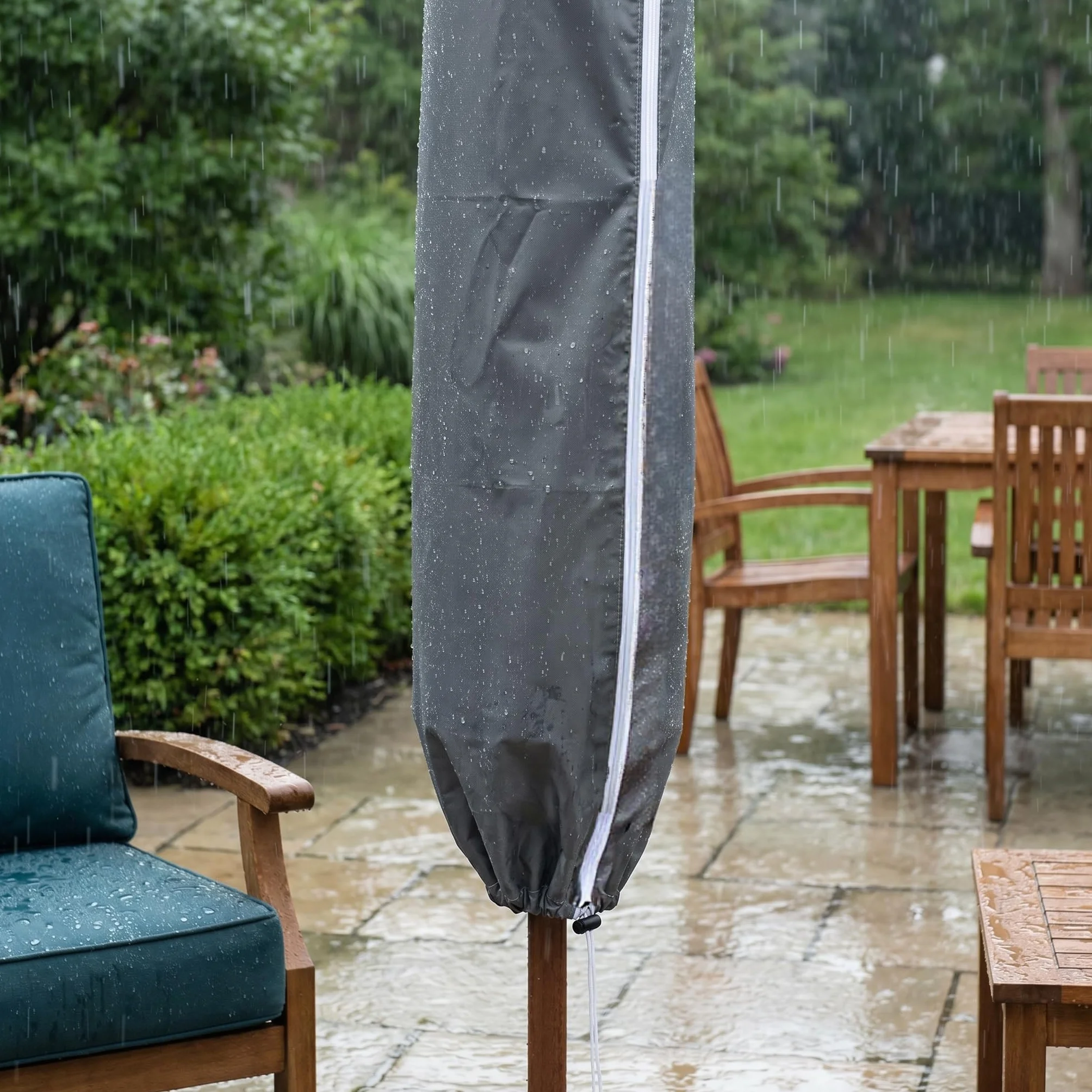 Housse de Protection Premium pour Parasol avec Fermeture à glissière et Baguette