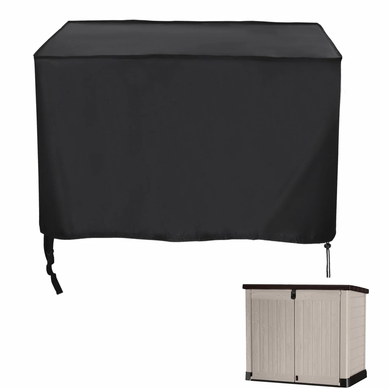 Housse de rangement rectangulaire imperméable 148 x 84 x 125 cm pour meubles de terrasse