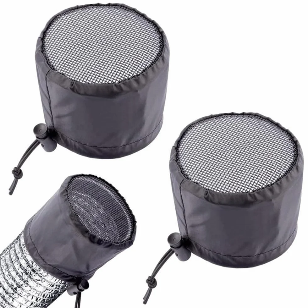 Lot de 2 couvercles d'aération de tente de culture 15,2 cm avec boucle fixe, écran en maille anti-poussière