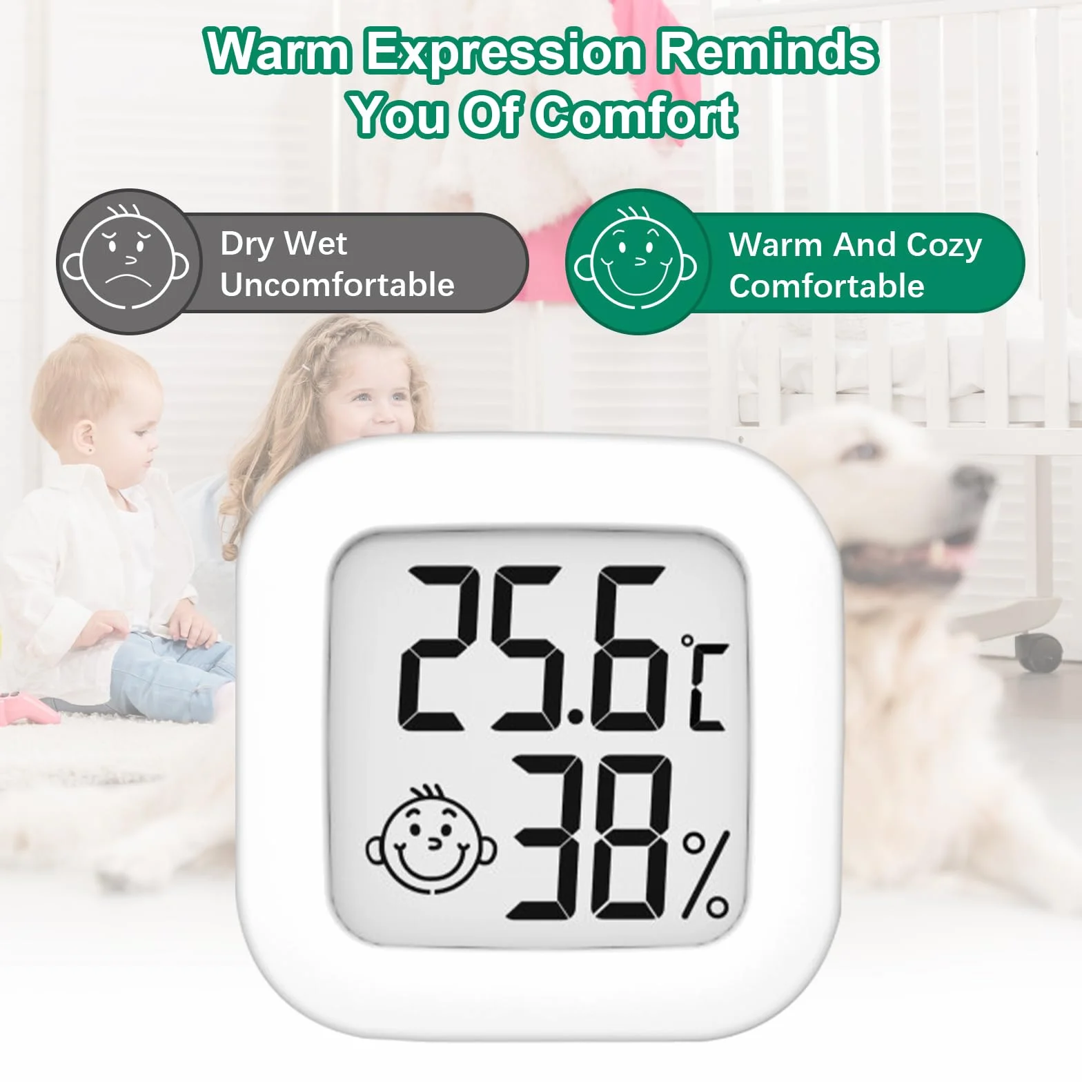 Hygromètre thermomètre intérieur LCD numérique lot de 5