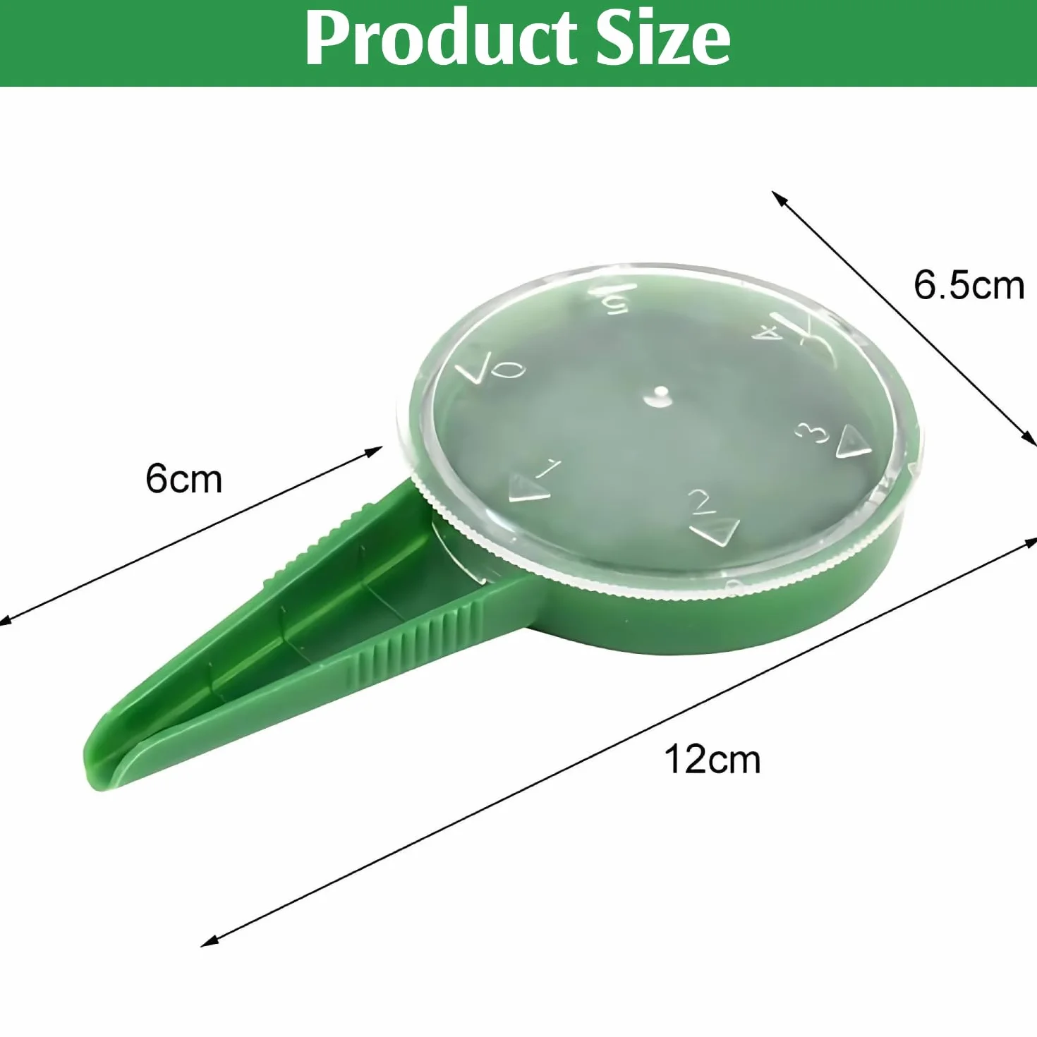 Plastique Outil de Semis de Jardin, Distributeur de Semences Semeur avec Cadran 5 Réglages