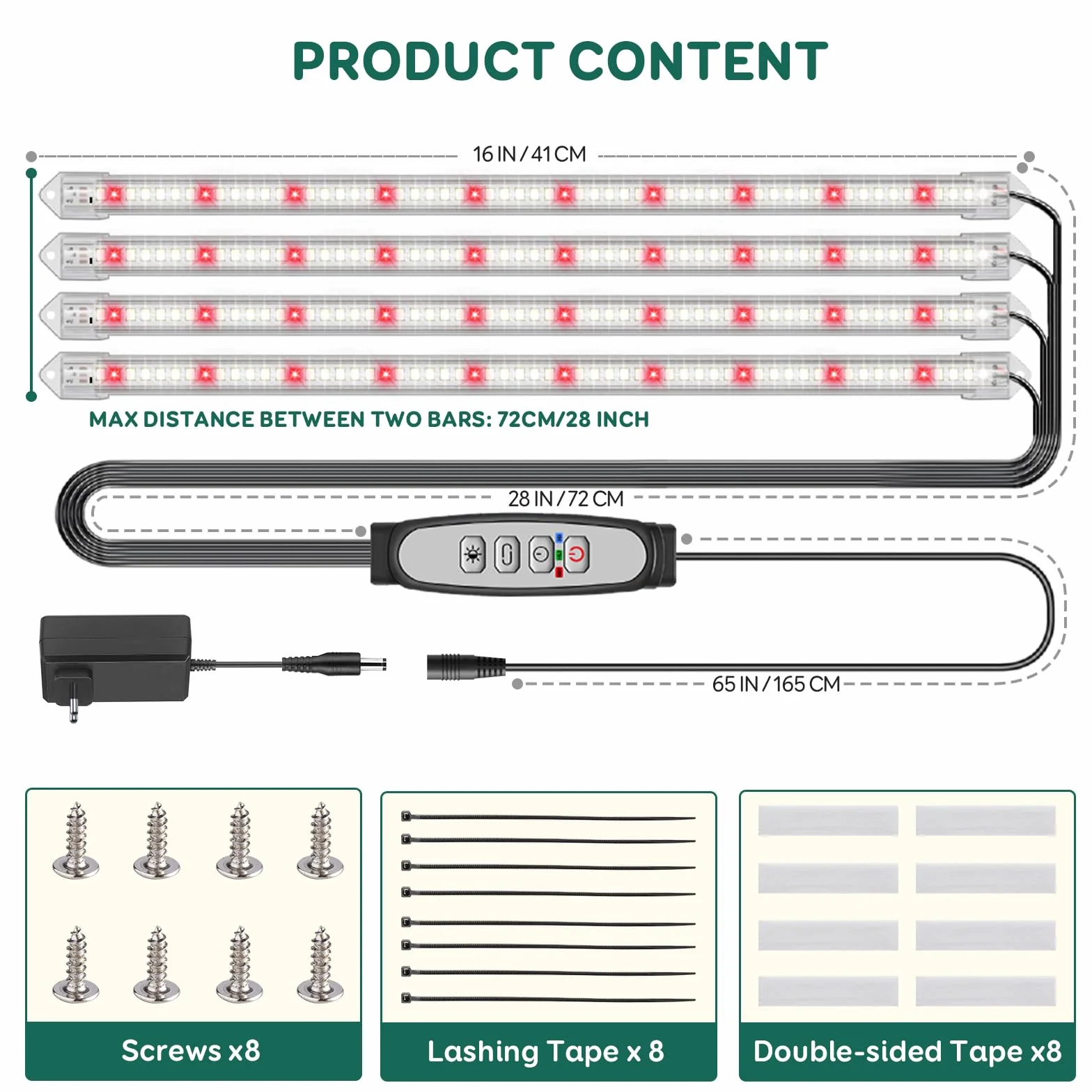 Lampe pour plantes LED COKOLILA 240 LED avec minuterie Auto ON/Off 6/12/18H, 3 modes d'éclairage, 5 luminosités