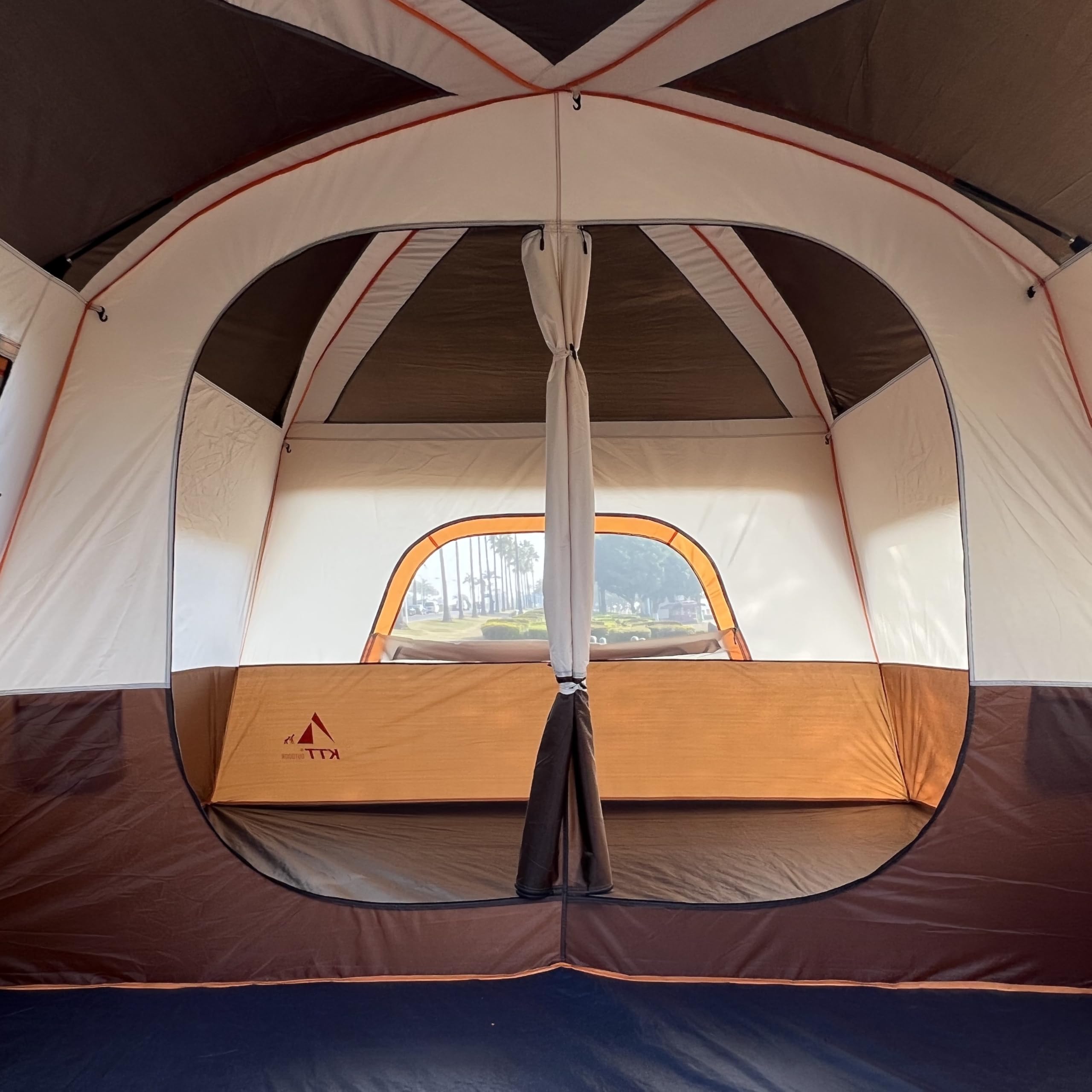 Expansive Family Cabin Tent with Dual-Room Design