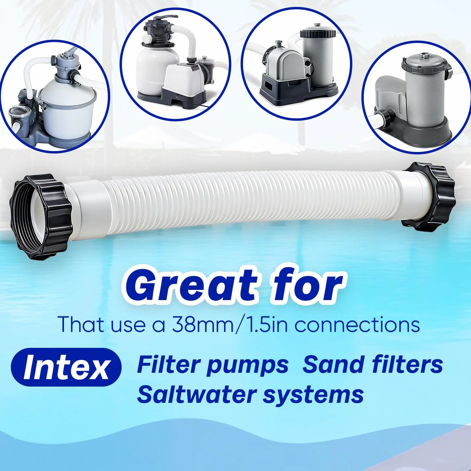 Tuyau Pompe Filtre À Sable Piscine 35CM Intex Pièce 11388