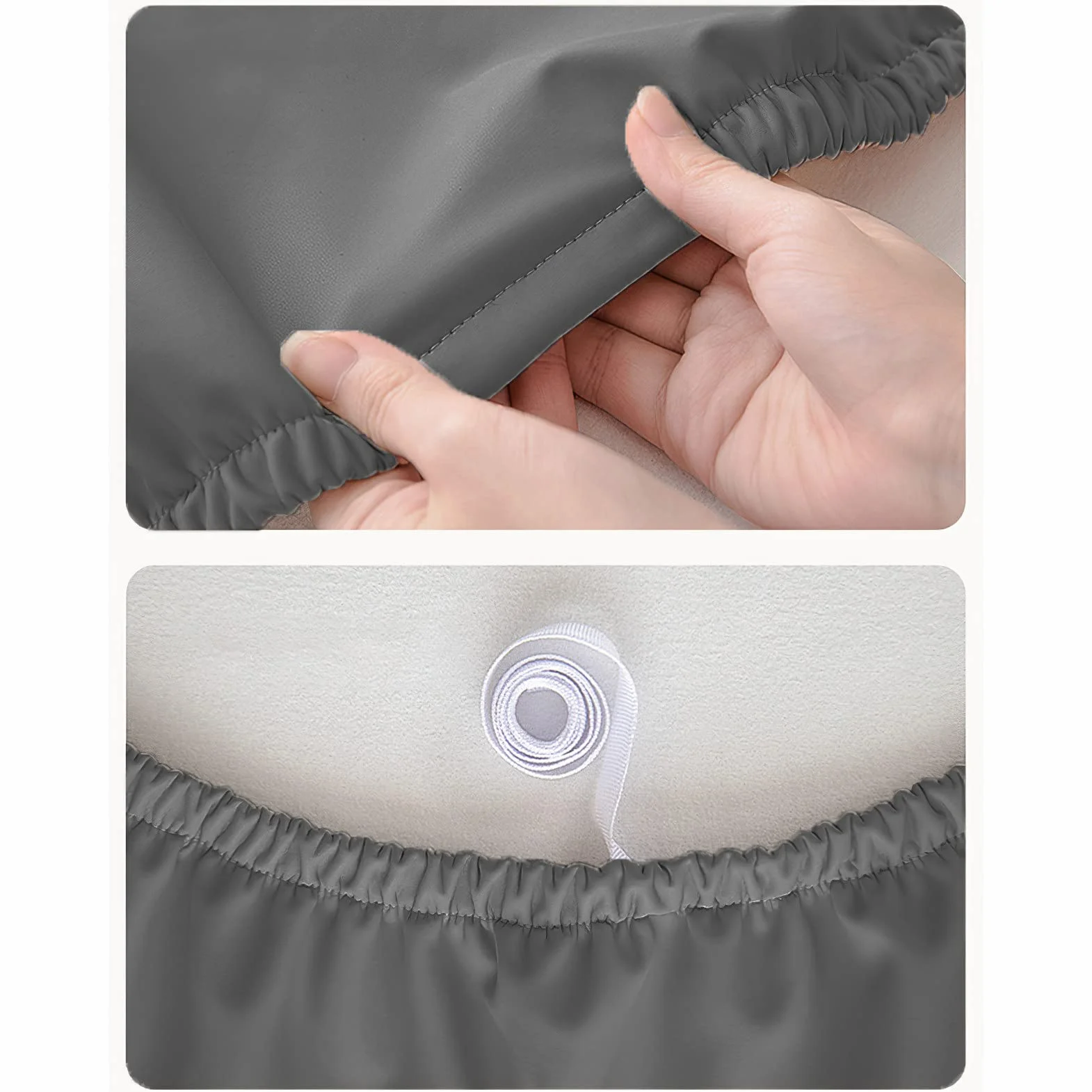 Nappe de Table Cuir PU Rectangulaire Imperméable Résistant à l'huile Gris 80x140 cm
