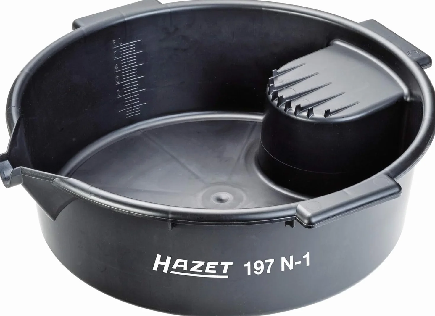 HAZET bac polyvalent 197N-1 I bac de récupération d'huile, 6 l, incassable pour une utilisation universelle, égouttoir pratique avec poignées de transport et bec verseur''.