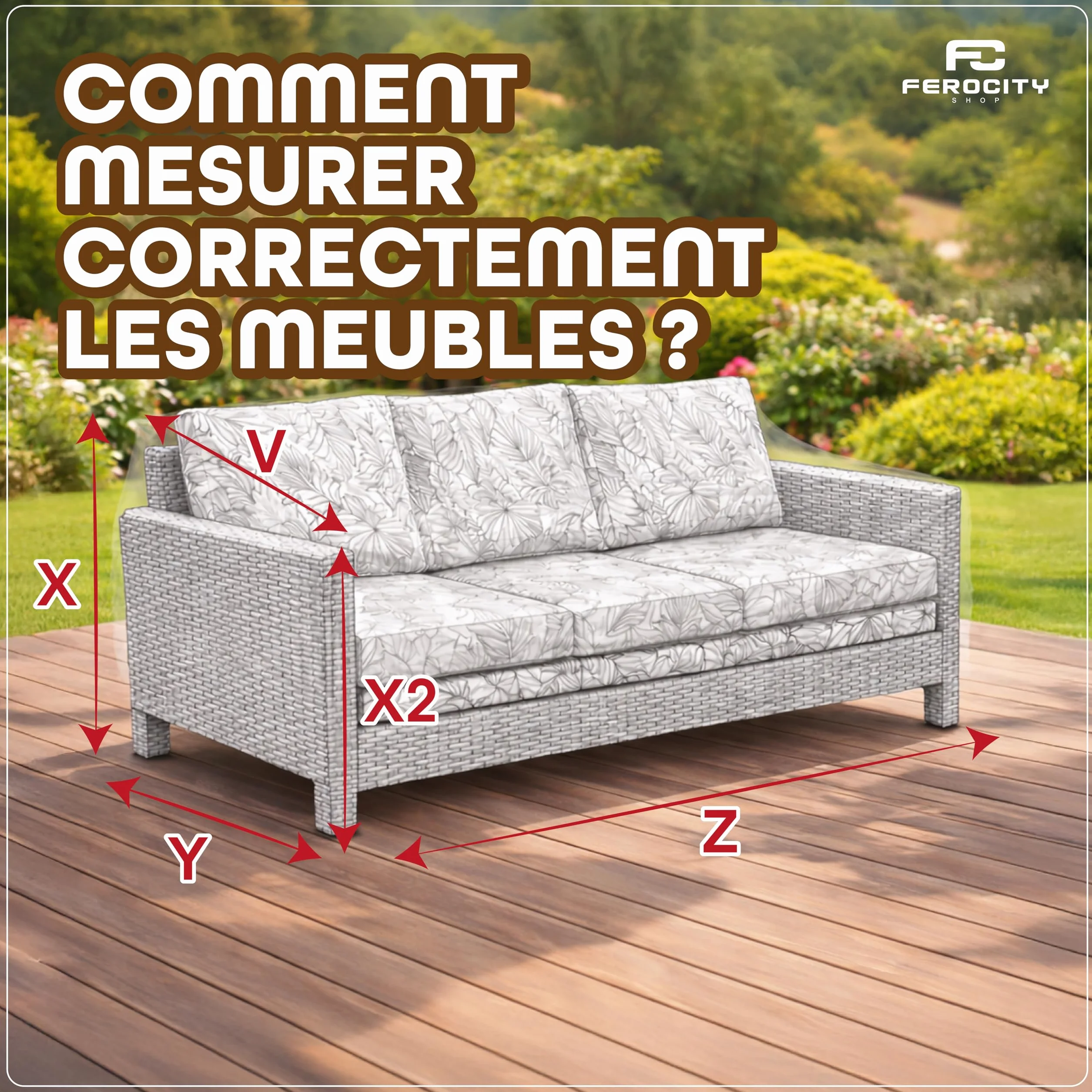 Housse de protection sur mesure pour banc de jardin respirante coupe-vent 2/3/4 places robuste