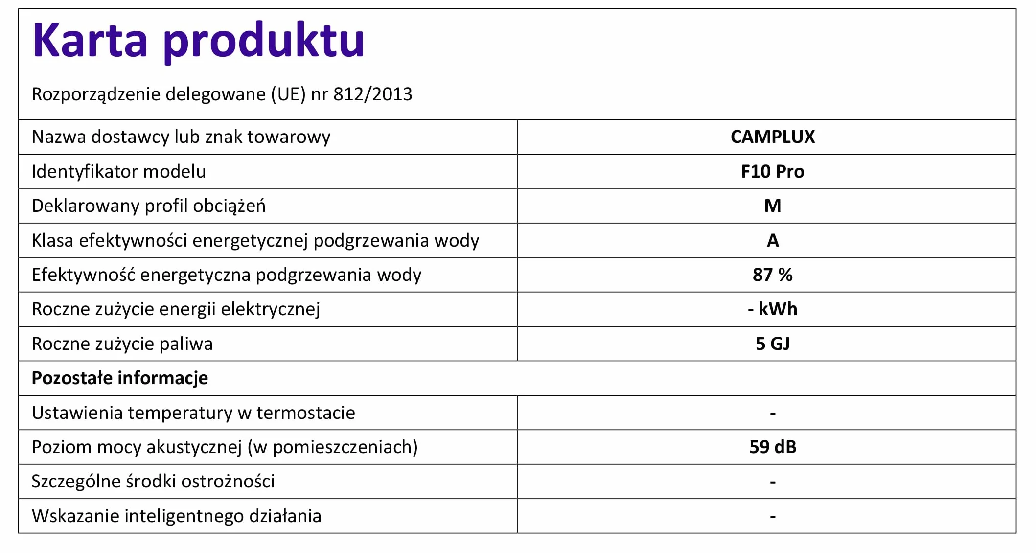 CAMPLUX F10 Pro Chauffe-Eau à Gaz 10L Portable Pompe à Eau Butane/Propane 28-37mbar Douche Extérieure Camping Caravaning
