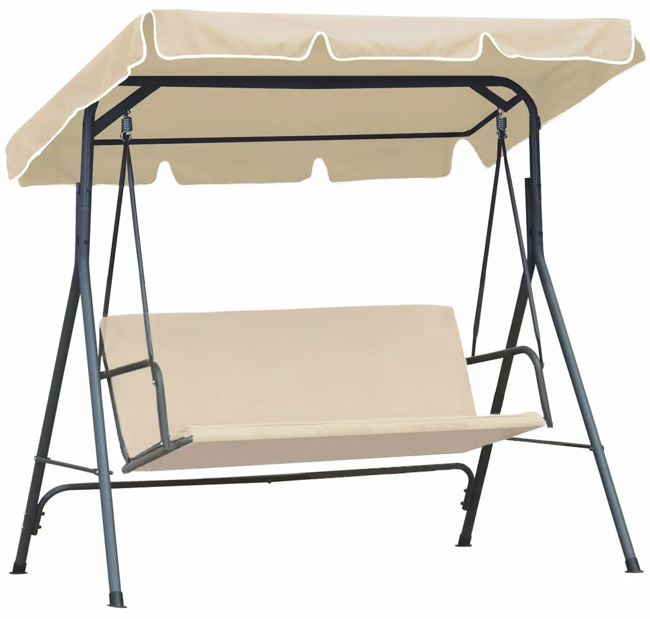 Toit de Rechange pour Balancelle Jardin 112 x 166 cm Beige