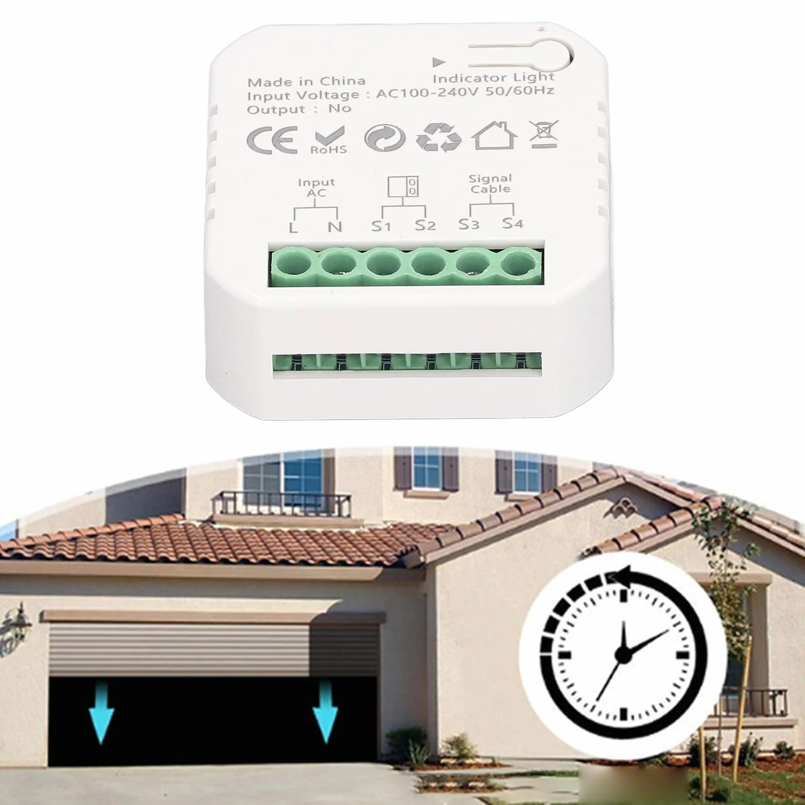 Kit d'ouverture de porte de garage, télécommande WiFi pour Tuya Zigbee 100 à 240 V