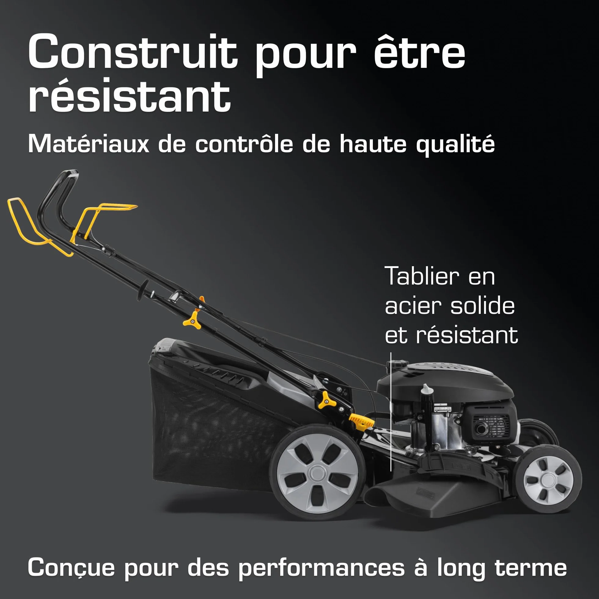 Tondeuse Thermique Alpina AL5 51 SHQ 166 cm³ 51 cm 4 en 1 Bac 60 L 1800 m²