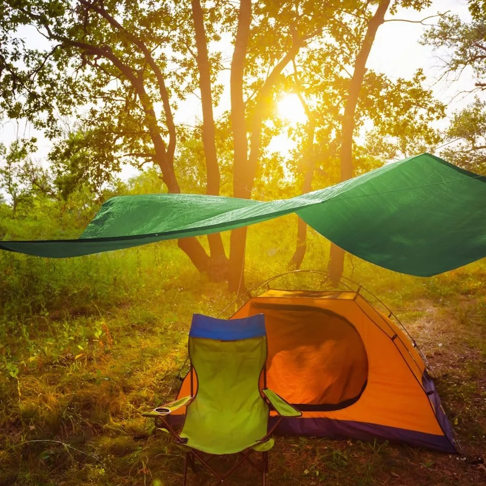 GardenMate Bâche de protection 1,5x6m imperméable résistante aux UV verte
