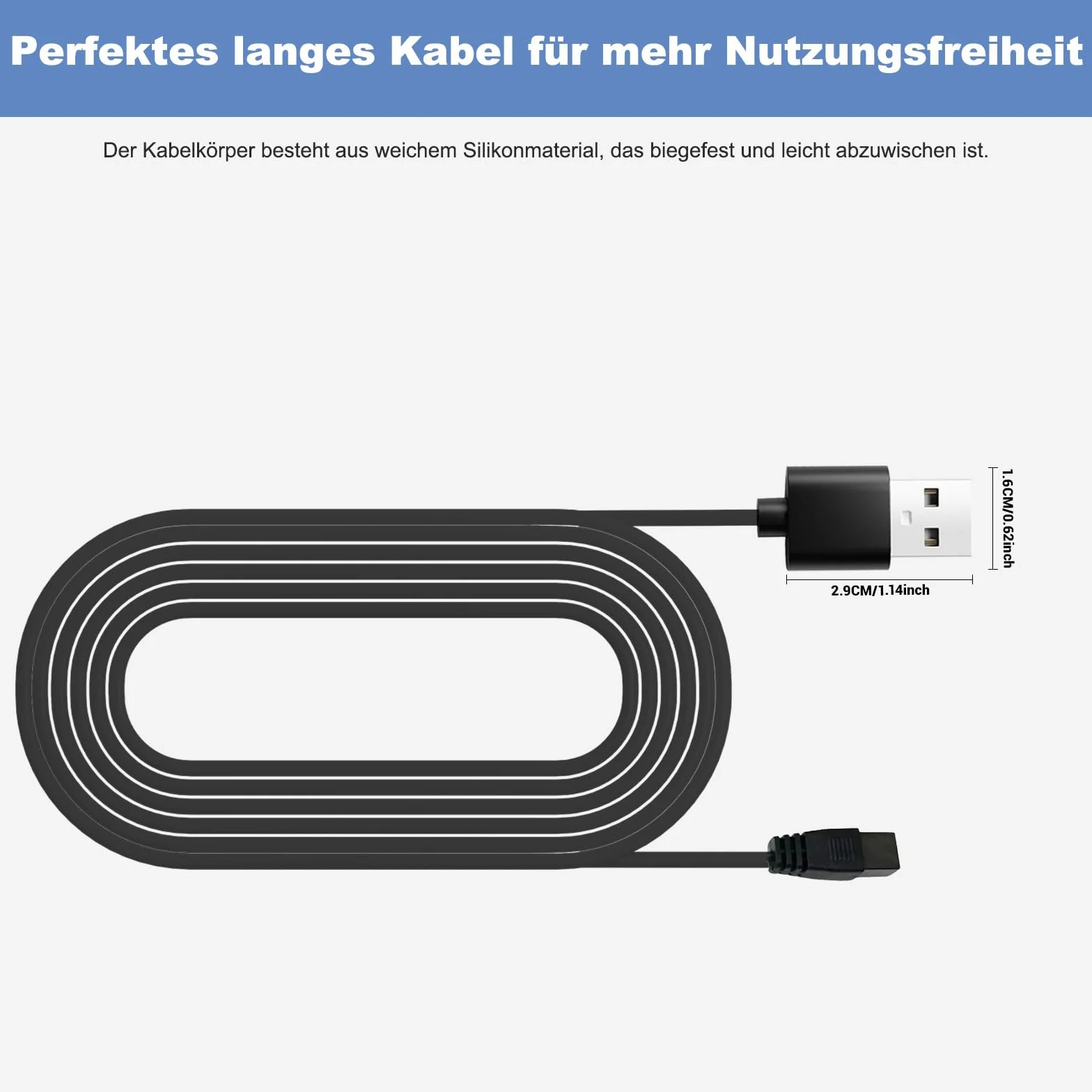 Câble de charge USB compatible Bestway Lay-Z-SPA BW60313 (2024) - Câble d'alimentation de rechange pour aspirateur piscine