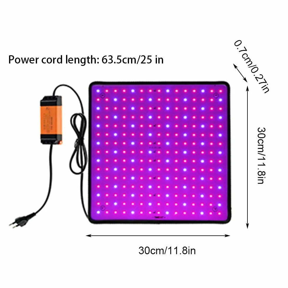 1000W Lampe LED Horticole Croissance Floraison 225 LEDs Grow Light Panneau LED Culture Indoor Spectre Complet